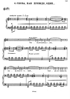 Sechs Romanzen, TH 109 Op.73: No.6 Ah! Once Again All Alone by Pjotr Tschaikowski