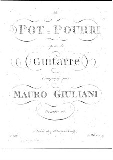 Potpourri für Gitarre, Op.28: Potpourri für Gitarre by Mauro Giuliani