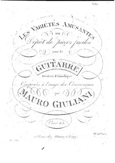 Les variétés amusantes ou dépôt de pieces faciles, Op.43: Vollsammlung by Mauro Giuliani