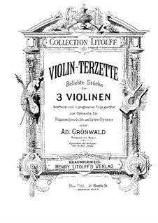 Violin-Terzette. Heft IV: Vollpartitur by Joseph Haydn, Wolfgang Amadeus Mozart, Felix Mendelssohn-Bartholdy, Ludwig van Beethoven