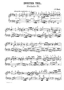 Präludium und Fuge Nr.4 in cis-Moll, BWV 873: Prelude by Johann Sebastian Bach