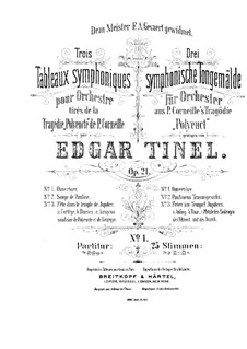 Drei symphonische Tongemälde. Nr.1 Ouverüre, Op.21: Drei symphonische Tongemälde. Nr.1 Ouverüre by Edgar Pierre Joseph Tinel