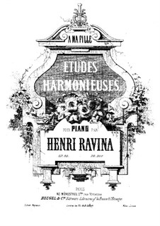 Etudes Harmonieuses, Op. 50: Für Klavier by Jean-Henri Ravina