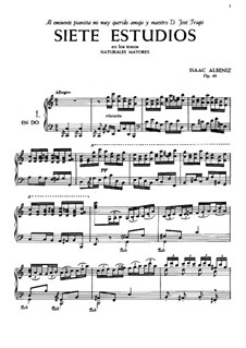 Sieben Etüden, Op.65: Vollsammlung by Isaac Albéniz