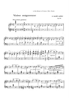 Valse mignonne, Op.104: Für Klavier by Camille Saint-Saëns
