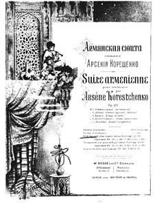 Armenischen Suite, Op.20: Armenischen Suite by Arseni Koreschtschenko