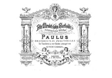 Paulus, Op.36: Für Klavier, vierhändig by Felix Mendelssohn-Bartholdy