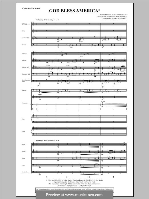 Choir Instrumental Pak version (arr. Joseph Martin): Partitur by Irving Berlin