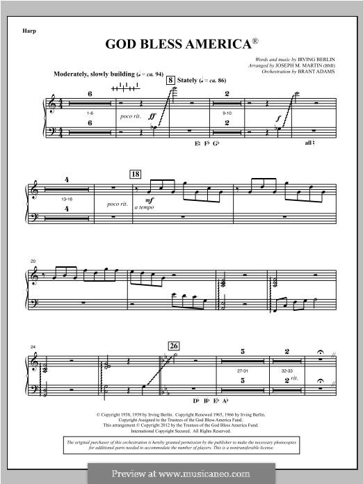 Choir Instrumental Pak version (arr. Joseph Martin): Harfenstimme by Irving Berlin