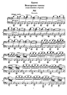 Vollständiger Satz: Erste und zweite Stimme by Johannes Brahms