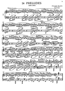 Vierundzwanzig Präludien, Op.11: Präludium Nr.1 by Alexander Skrjabin