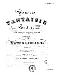 Fantasie für Gitarre Nr.1, Op.122: Fantasie für Gitarre Nr.1 by Mauro Giuliani