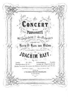 Konzert für Klavierk und Orchester in c-Moll, Op.185: Version für zwei Klaviere, vierhändig – Klavierstimme II by Joachim Raff