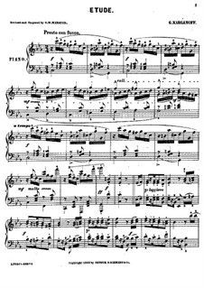 Etüde für Klavier in c-Moll: Etüde für Klavier in c-Moll by Gennadi Korganow