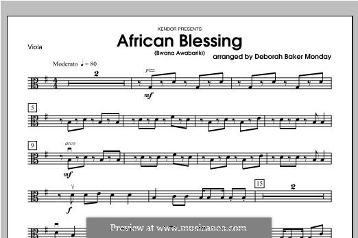 African Blessing (Bwana Awabariki): Violastimme by folklore