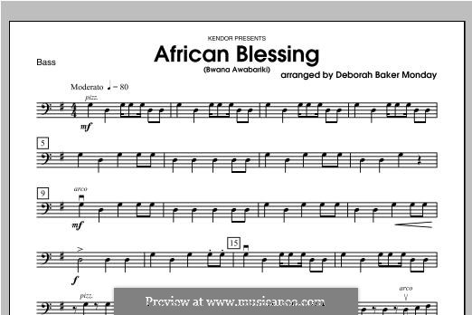 African Blessing (Bwana Awabariki): Bassstimme by folklore