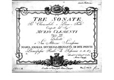 Drei Sonaten, Op.23: Drei Sonaten by Muzio Clementi