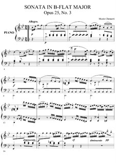 Sechs Sonaten, Op.25: Sonate Nr.3 by Muzio Clementi