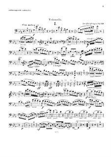 Suite für Orgel, Violine und Cello, Op.149: Cellostimme by Josef Gabriel Rheinberger