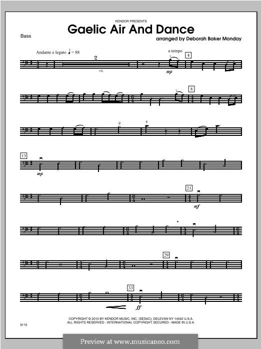 Gaelic Air and Dance (Parting Glass & Collin's Reel): Bassstimme by Unknown (works before 1850)