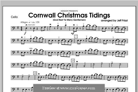 Cornwall Christmas Tidings (God Rest Ye Merry Gentlemen): Cellostimme by folklore