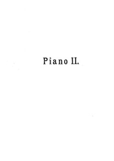 Bal costumé, Op.103: No.9 Polonais et Polonaise, for Two Pianos Eight Hands – Piano II Part by Anton Rubinstein