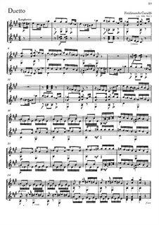 Drei kleine Duette für zwei Gitarren, Op.146: Duett Nr.1 – Partitur by Ferdinando Carulli