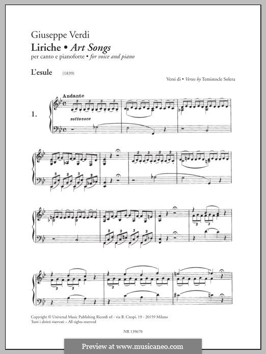 Liriche (Art Songs): Liriche (Art Songs) by Giuseppe Verdi