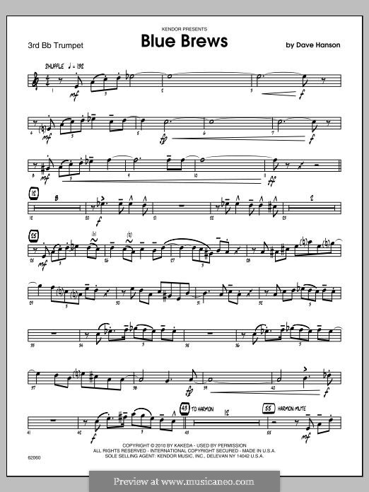 Blue Brews: Trumpet 3 part by Dave Hanson