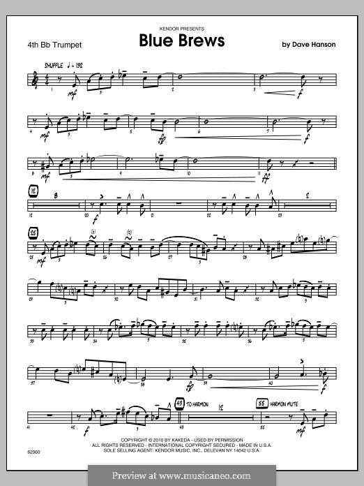 Blue Brews: Trumpet 4 part by Dave Hanson