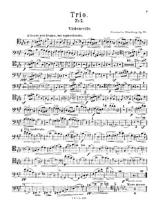 Klaviertrio Nr.2 in fis-Moll, Op.79: Cellostimme by Constantin Sternberg