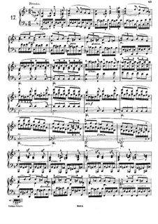 Fünfundzwanzig Etüden für Klavier, Op.78: Etüde Nr.17 in F-Dur by Daniel Steibelt