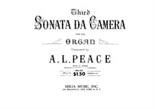 Sonate da camera Nr.3 in g-Moll: Sonate da camera Nr.3 in g-Moll by Albert Lister Peace