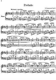 Drei Stücke, Op.40: Nr.1 Präludium by Sergei Lyapunov