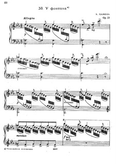 Am Springbrunnen, Op.23: Für Klavier by Albert Zabel