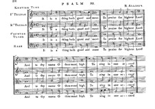 Psalm Nr.92 'It is a Thing Both Good and Meet': Psalm Nr.92 'It is a Thing Both Good and Meet' by Richard Allison