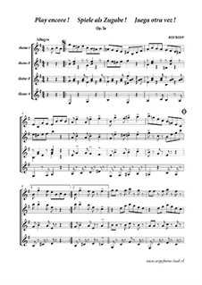 Spiele als Zugabe !!!: Quartet of Guitars, Op.7e by BOUROFF