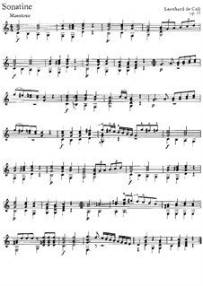 Drei Sonaten für Gitarre, Op.22: Vollsammlung by Leonhard von Call