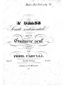 Sonate Sentimentale, Op.2: Für Gitarre by Ferdinando Carulli