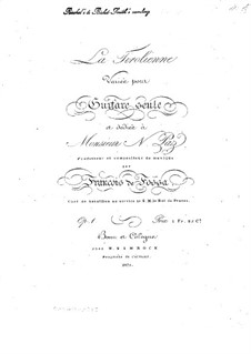 La Tirolienne. Variations for Guitar, Op.1: La Tirolienne. Variations for Guitar by François de Fossa
