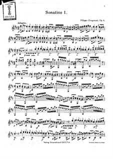 Drei Sonatinen, Op.6: Sonatine in D-Dur by Filippo Gragnani