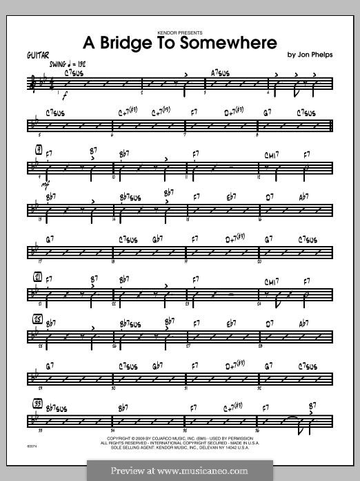 A Bridge To Somewhere: Gitarrenstimme by Jon Phelps