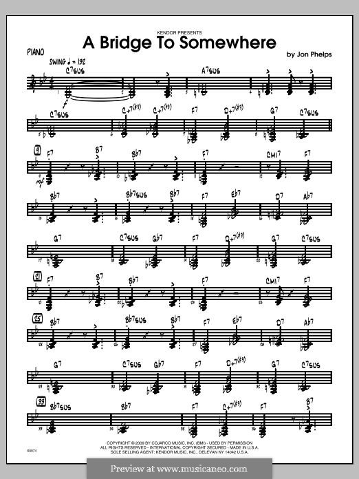 A Bridge To Somewhere: Klavierstimme by Jon Phelps