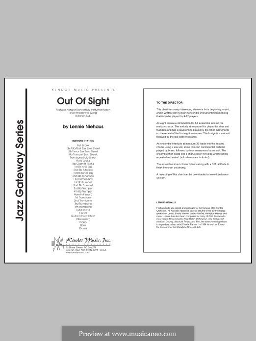 Out of Sight: Vollpartitur by Lennie Niehaus