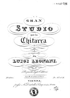Grand Etude, Op.60: Grand Etude by Luigi Legnani
