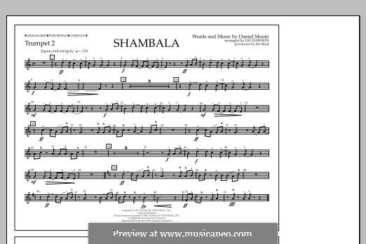 Shambala: Trumpet 2 part by Daniel Moore