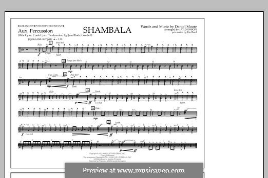 Shambala: Aux Percussion part by Daniel Moore