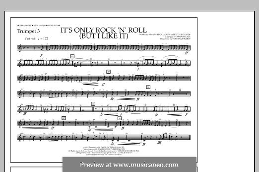 It's Only Rock 'n' Roll (But I Like It): Trumpet 3 part by Keith Richards, Mick Jagger