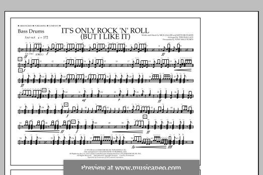 It's Only Rock 'n' Roll (But I Like It): Bass Drums part by Keith Richards, Mick Jagger