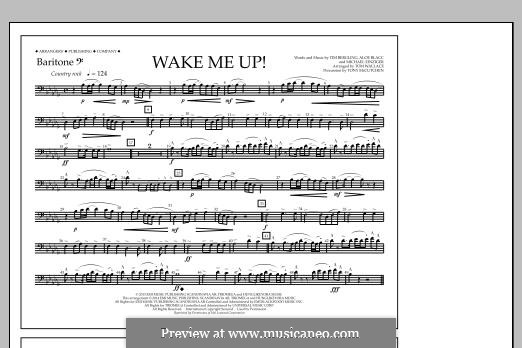 Wake Me Up! (arr. Tom Wallace): Baritone B.C. part by Aloe Blacc, Michael Einziger, Avicii, Arash Andreas Pournouri